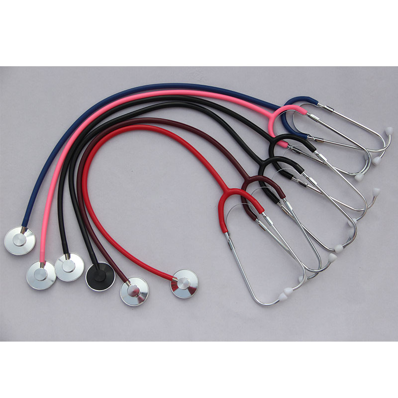 Color hose single head stethoscope